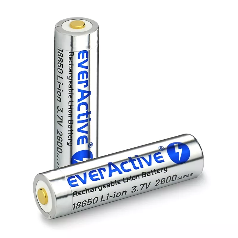 Batéria everActive 18650 3.7V Li-ion 2600mAh micro USB s ochranou BOX