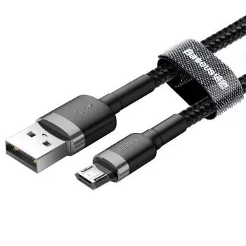 Baseus Cafule 2.4A 1 m Micro-USB kábel (sivá/čierna)