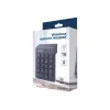 Gembird KPD-W-02 bezdrôtová numerická klávesnica, 2,4 GHz, USB, 18 klávesov, čierna