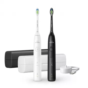 Nabíjacia sonická zubná kefka Philips Series 5500 HX7119/02 – 2 rukoväte, 2 hlavice, Li-Ion batéria, Daily care & Whitening