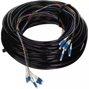 Singlemode LC optický kábel Ubiquiti FC-SM-300 91,44 m čierny