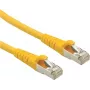 ROLINE - patch kábel - RJ-45 (M) na RJ-45 (M) - 50 cm - SFTP - CAT 6a - žltý (21.15.2820)
