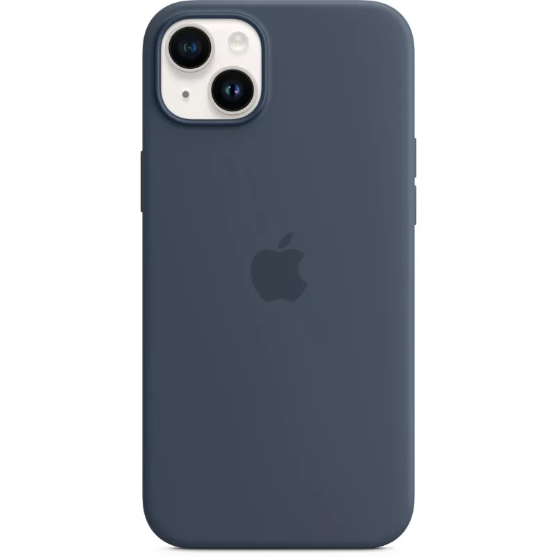 Silikónové puzdro Apple iPhone 14 Plus MagSafe Storm Blue
