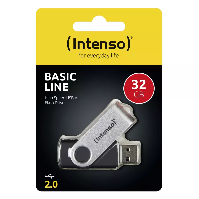 USB flash disk Intenso 32GB USB Type-A 2.0 čierny strieborný