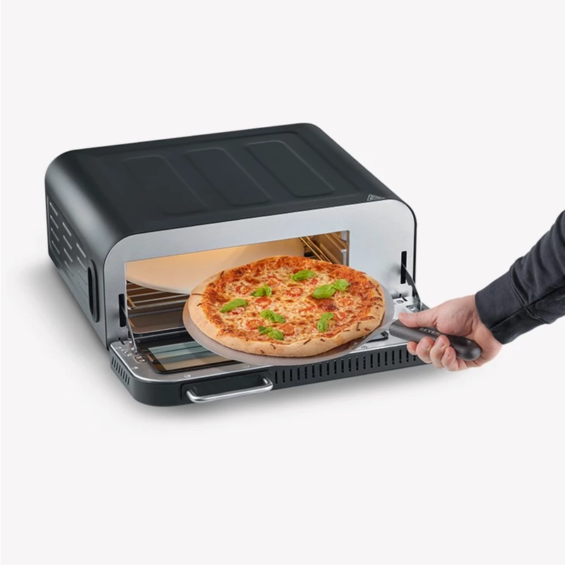 Automat na pečenie pizze Severin PG 8575 2000 W čierny 1 pizza digitálny časovač
