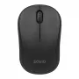 Savio MB-03 bezdrôtová optická myš, USB prijímač 2,4 GHz, 1000 DPI, 3 tlačidlá, batéria AA, 99x60x39 mm, 51 g, čierna