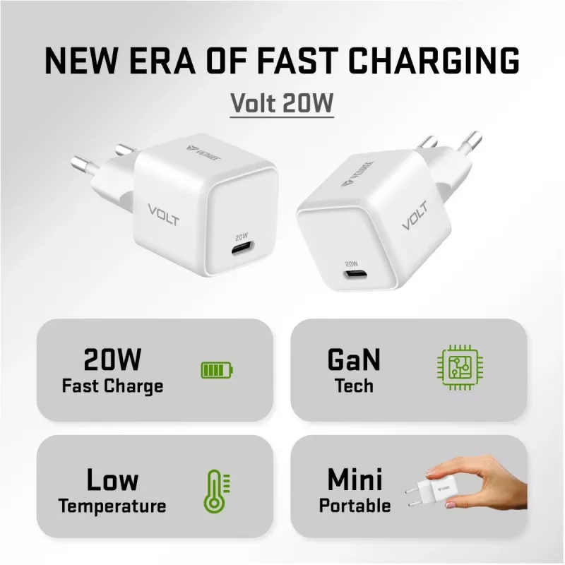 USB-C napájací zdroj YENKEE YAC G20 20W 3A Power Delivery
