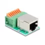 DeLOCK 90652 káblový adaptér RJ45 8-pin svorkovnica zelený strieborný