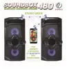 Rebeltec SoundBox 480 prenosný Bluetooth stereo reproduktor čierny, 50W RMS