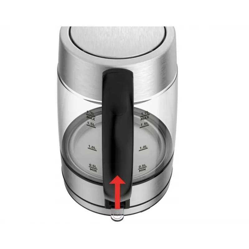 Tefal KI772D kanvica 1,7 l 2400 W nerez, priehľadná