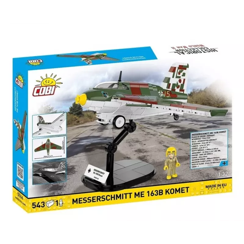 Stavebnica Messerschmitt Me 163B Komet 543 dielov