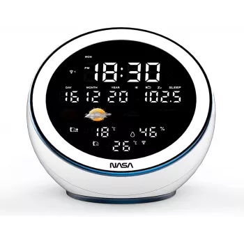 Nasa WSP1500 biela meteostanica/reproduktor BT Moon