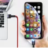 USB na Lightning dátový kábel Tellur, 3A, 1,2 m, LED indikátor, červený