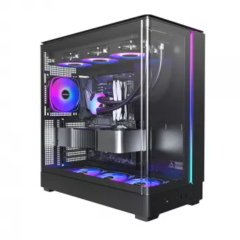 PC skriňa Montech KING 45 PRO čierna — micro ATX / Mini-ITX, Midi Tower