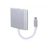 USB grafický adaptér GEMBIRD A-CM-HDMIF-02-SV, HDMI výstup, až do 3840×2160, strieborný, 58,5×51×11,6 mm