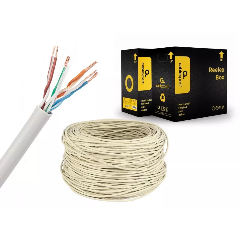 Gembird UPC-5004E-L sieťový kábel sivý 304,8 m Cat5e