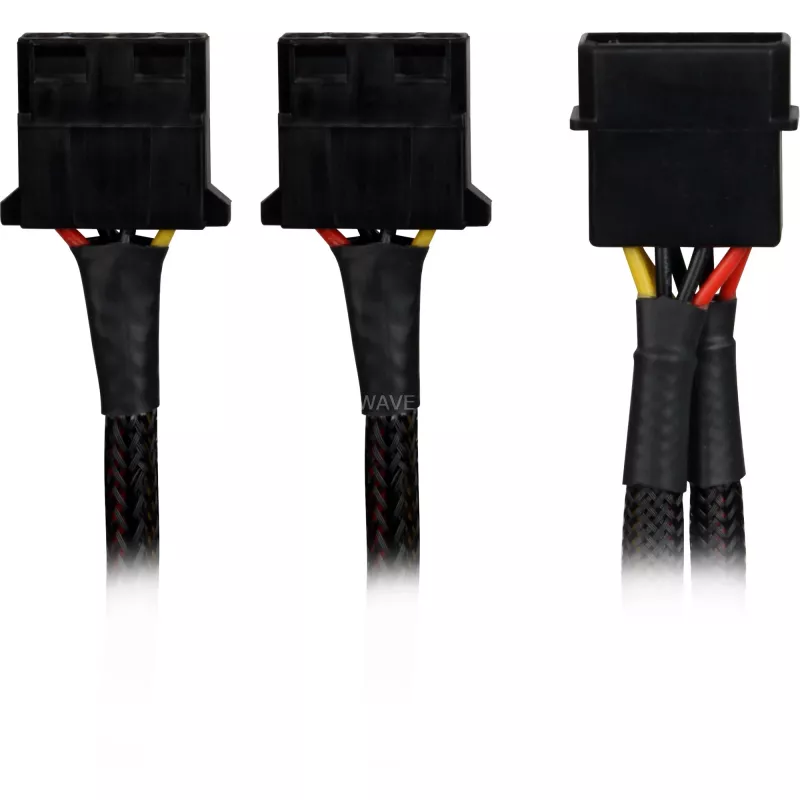 Sharkoon SATA Y napájací adaptér 4P Molex 0,15 m čierny – Digital/Dáta – napájanie