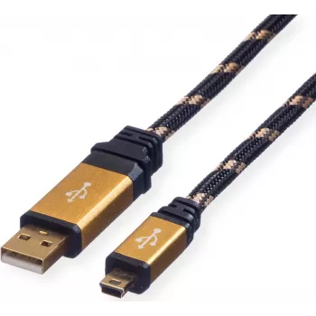 ROLINE GOLD USB 2.0 kábel, typ A - 5-pin Mini 1,8m (11.02.8822)