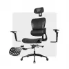 Kancelárska stolička mark adler Expert 7.9 čierna – ergonomická otočná stolička, čierna látka, model MA-EXPERT 7.9 čierna