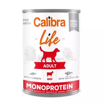 CALIBRA Adult hovädzie s mrkvou - mokré krmivo pre psov - 400g