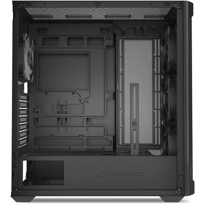 PC skriňa Sharkoon AK4W RGB pásiková Midi Tower čierna