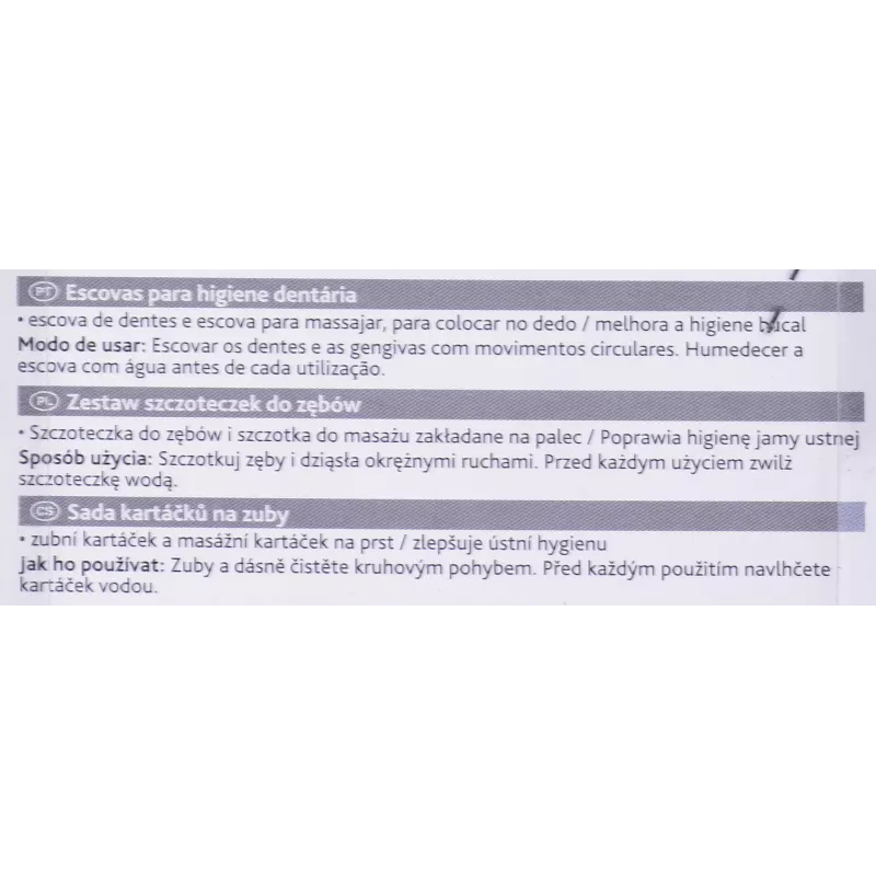 Prstová zubná kefka pre zvieratá Trixie 2550 — technopolymér, výška 60 mm, balenie 2 ks, pre mačky a psov