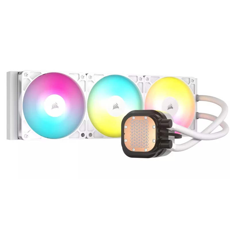 All-in-One kvapalinový chladič Corsair NAUTILUS 360 RS ARGB 1700 RPM biely