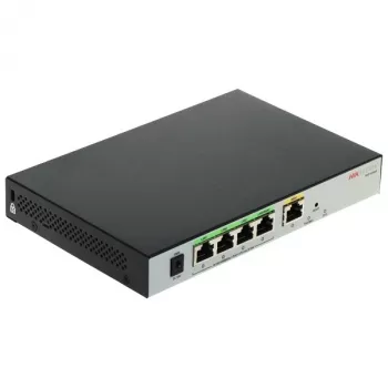 Hikvision DS-3WG105GP-SI káblový router Fast Ethernet, Gigabit Ethernet čierna, sivá