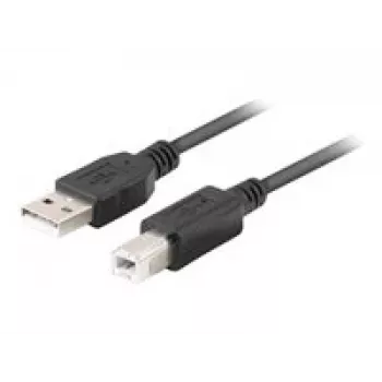 Kábel USB-A na USB-B LANBERG CA-USBA-15CU-0018-BK, 1,8 m, čierny