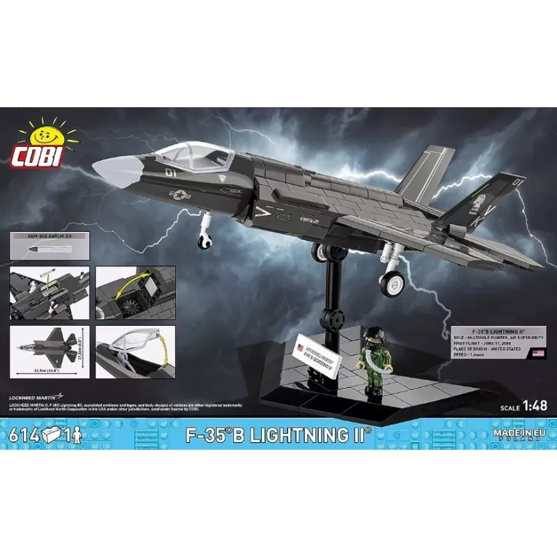 F-35B Lightning II stavebnica - 614 dielov