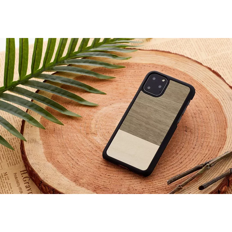 Puzdro na smartphone man and wood pre iPhone 11 Pro Max – čierna, ochranné puzdro
