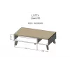Cama LOTTA 110 konferenčný stolík dub wotan/matný čierny