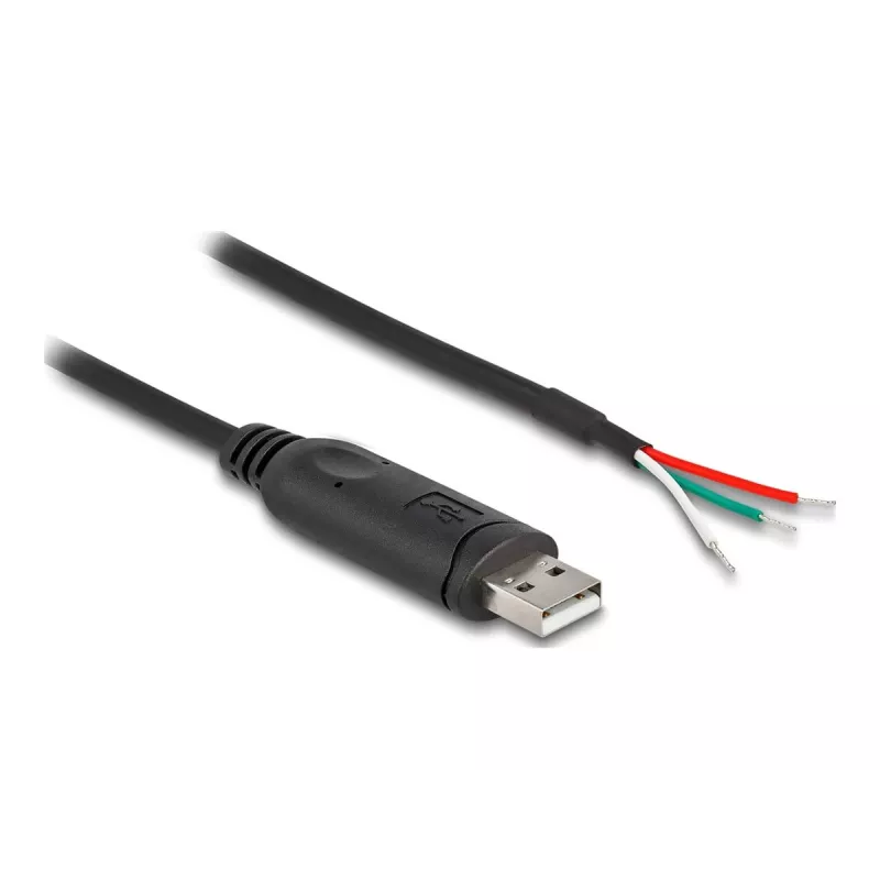 DELOCK adaptérový kábel USB 2.0 Type-A na sériový RS-485 2 m čierny