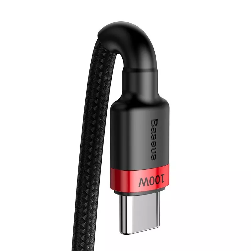 Baseus Cafule PD2.0 100W Flash-Charging USB na Type-C kábel (20V 5A) 2m červená+čierna