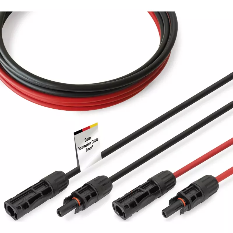 Kábel Digitus DK-SCEC66-0030 6 mm² 3 m MC4 čierny červený