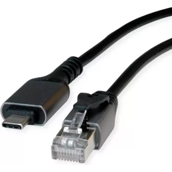 VALUE konvertorový kábel USB3.2 Type-C - RJ45 Gigabit Eth. FTP ST/ST 1.5m - digitálny/dátový - sieťový (12.99.1166)