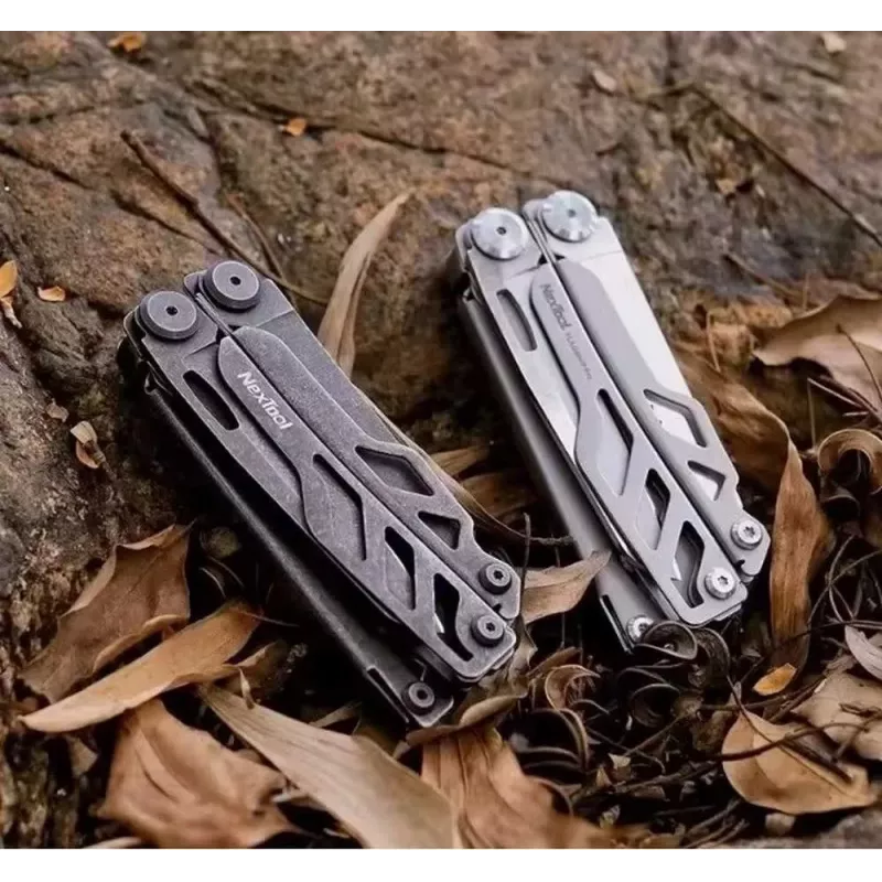 Multitool Nextool Mini FLAGSHIP NE20122 — 10-in-1 kompaktný nerezový multitool, čierny, 67×27×17 mm, 83 g