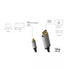 LogiLink CUA0100 káblový adaptér DisplayPort USB 3.2 Gen1 Type-C 1,8m čierny sivý