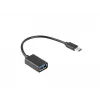 USB kábel Lanberg AD-OTG-UC-01 0,15 m USB 2.0 USB A USB C čierny