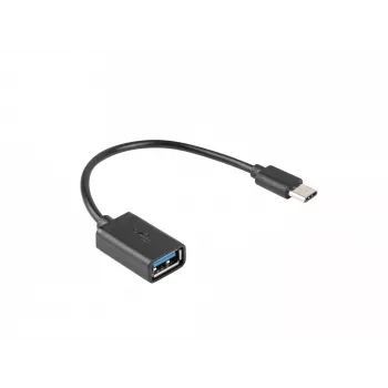 USB kábel Lanberg AD-OTG-UC-01 0,15 m USB 2.0 USB A USB C čierny