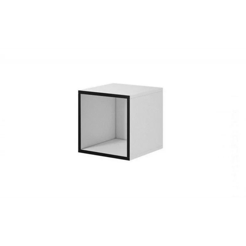 Cama obývacia zostava ROCO 9 (RO1+RO3+2xRO6+2xRO5) biela/čierna/biela