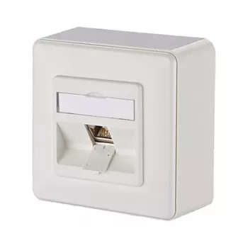 METZ CONNECT BTR IT CONNECT E-DAT Modul 8(8) AP - podomietková zásuvka - RJ-45 - čistá biela, RAL 9010 (1309110002-E)