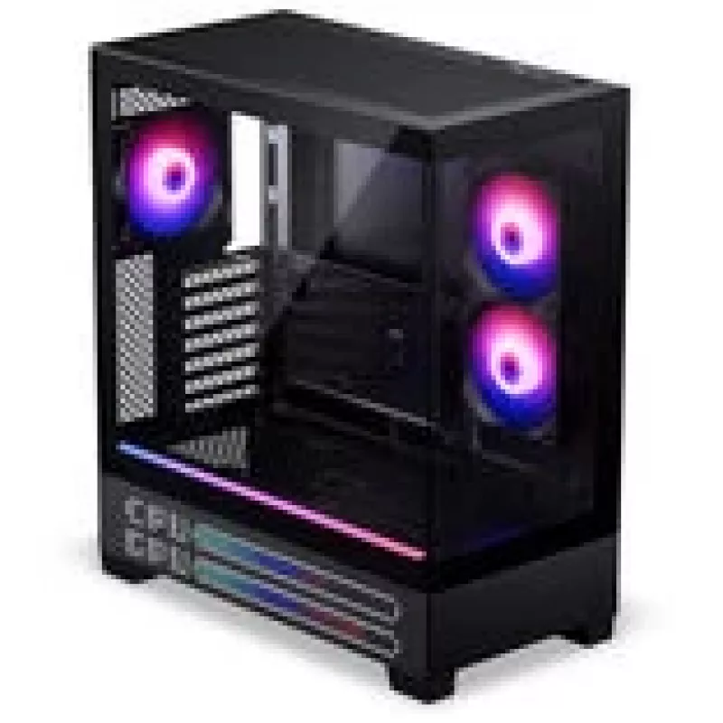 PHANTEKS XT View Matrix PC skriňa, Midi-Tower, E-ATX, temperované sklo, Matrix LED - čierna (PH-XT523VM1_DBK01)