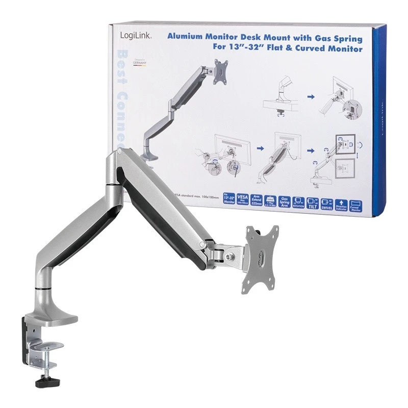 Držiak monitora LogiLink BP0042 81,3 cm (32 palcov) na stôl hliník