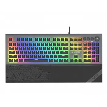 iBox Aurora K-5 klávesnica USB QWERTY strieborná