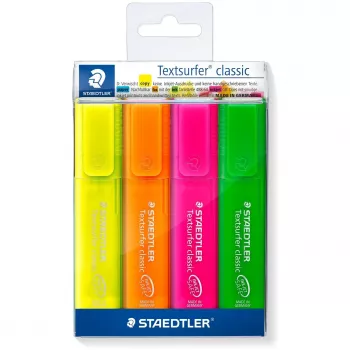 Fixka Staedtler 364 P WP4 klinový hrot zelená oranžová ružová žltá
