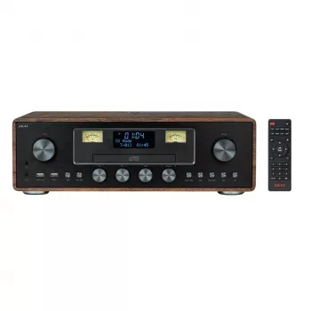 Micro-HiFi systém AKAI AM-100 RHAPSODY — kompaktný audio mini systém s integrovaným zosilňovačom a prehrávaním CD/USB