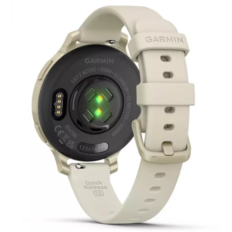 Garmin Lily 2 Active 38 mm digitálne 240 x 201 pixelov dotyková obrazovka béžové GPS (satelit)