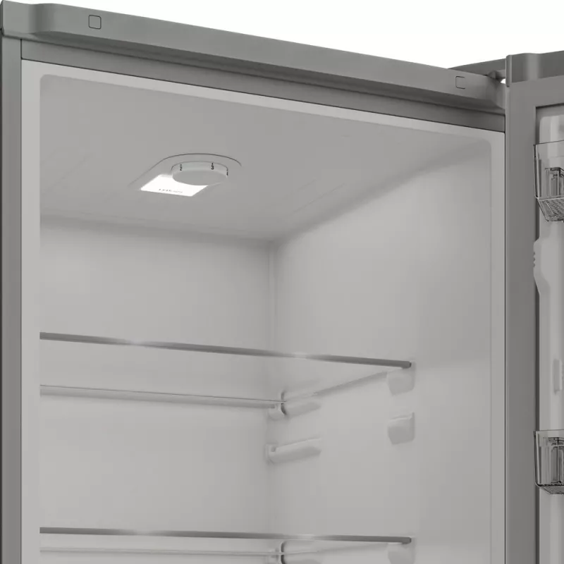 INDESIT chladnička | INKS 1401 S4E1 | energetická trieda E | voľne stojaca | kombinovaná | výška 202,5 cm | objem chladiacej časti 266 L | objem mraziacej časti 120 L | 38 dB | strieborná