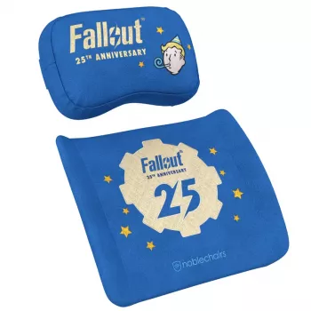 Nákrčník/bedrový vankúš noblechairs Fallout 25th Anniversary Edition modrý 2 ks